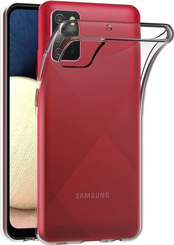Galaxy A02s Hülle, Ultra Dünn Crystal Transparent Soft TPU Case Schutzhülle für Samsung Galaxy A02s
