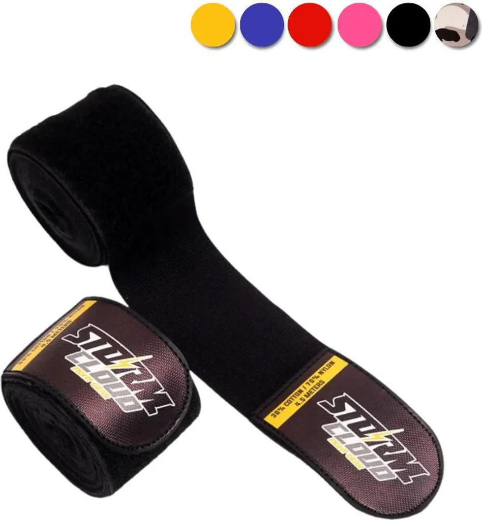 Évitez les blessures avec les bandes StormCloud HWX-R Noir 4,5m boxe