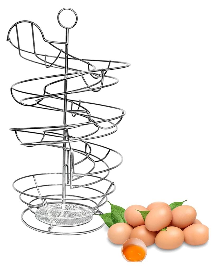 Spiral-Eierhalter aus Metall für die Arbeitsplatte