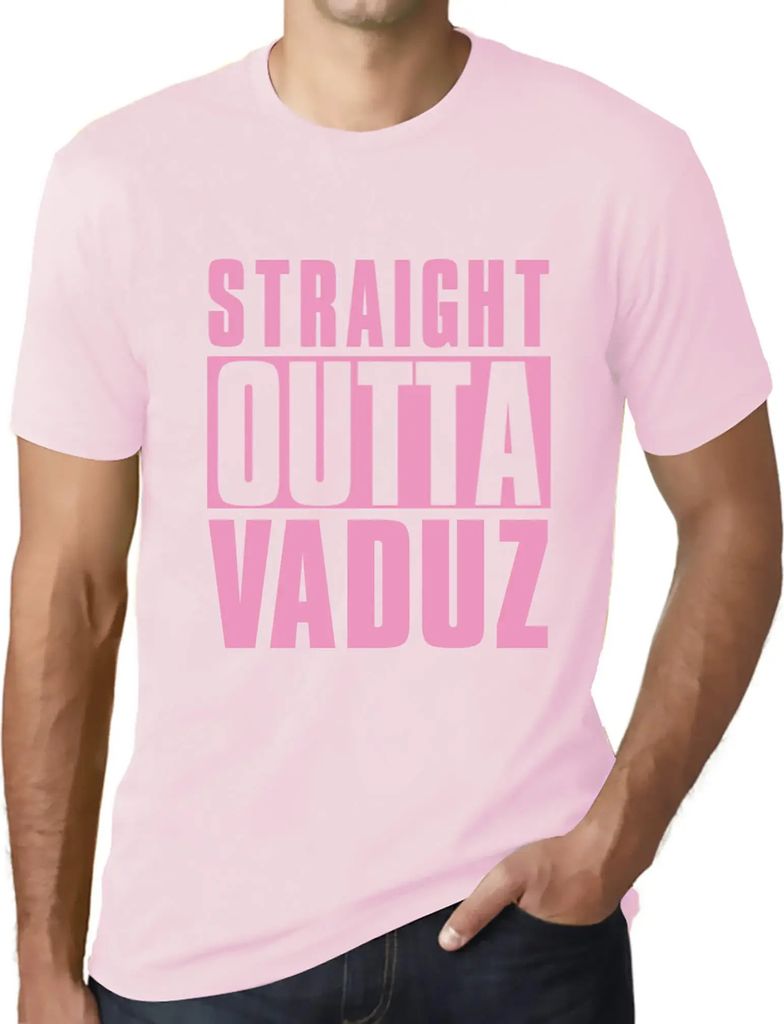 Herren Grafik T-Shirt Direkt aus dem Vaduz – Straight Outta Vaduz – Öko-Verantwortlich Vintage Jahrgang Kurzarm Lustige Druck Geburtstag Gesch...