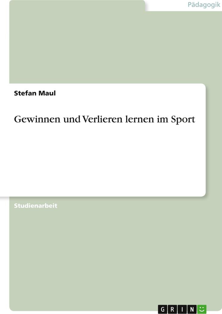 Gewinnen und Verlieren lernen im Sport