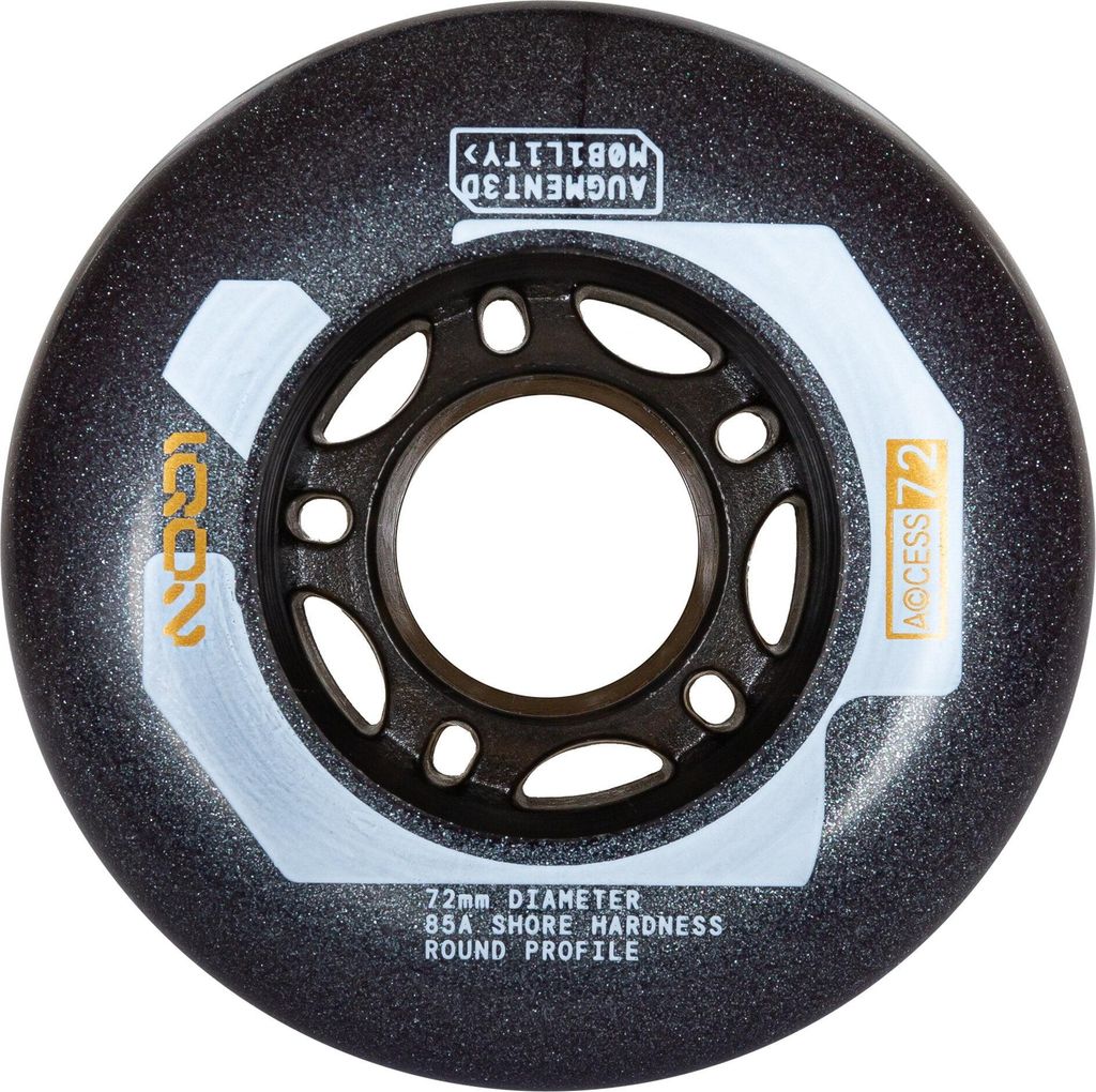 IQON Access 72 Dark Grey 4-pack Inline Skate Wheels