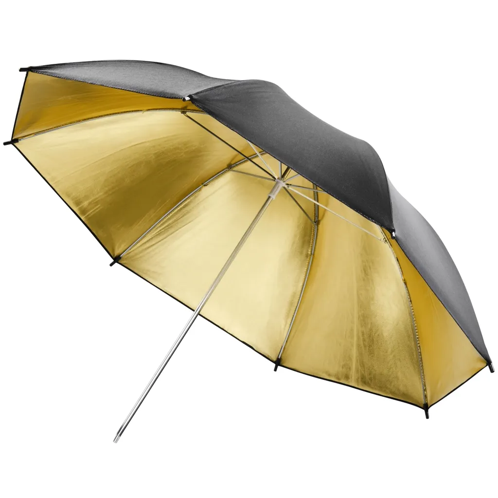 Ombrello Walimex Reflex Oro 84cm - Luce Calda per Ritratti Professionali