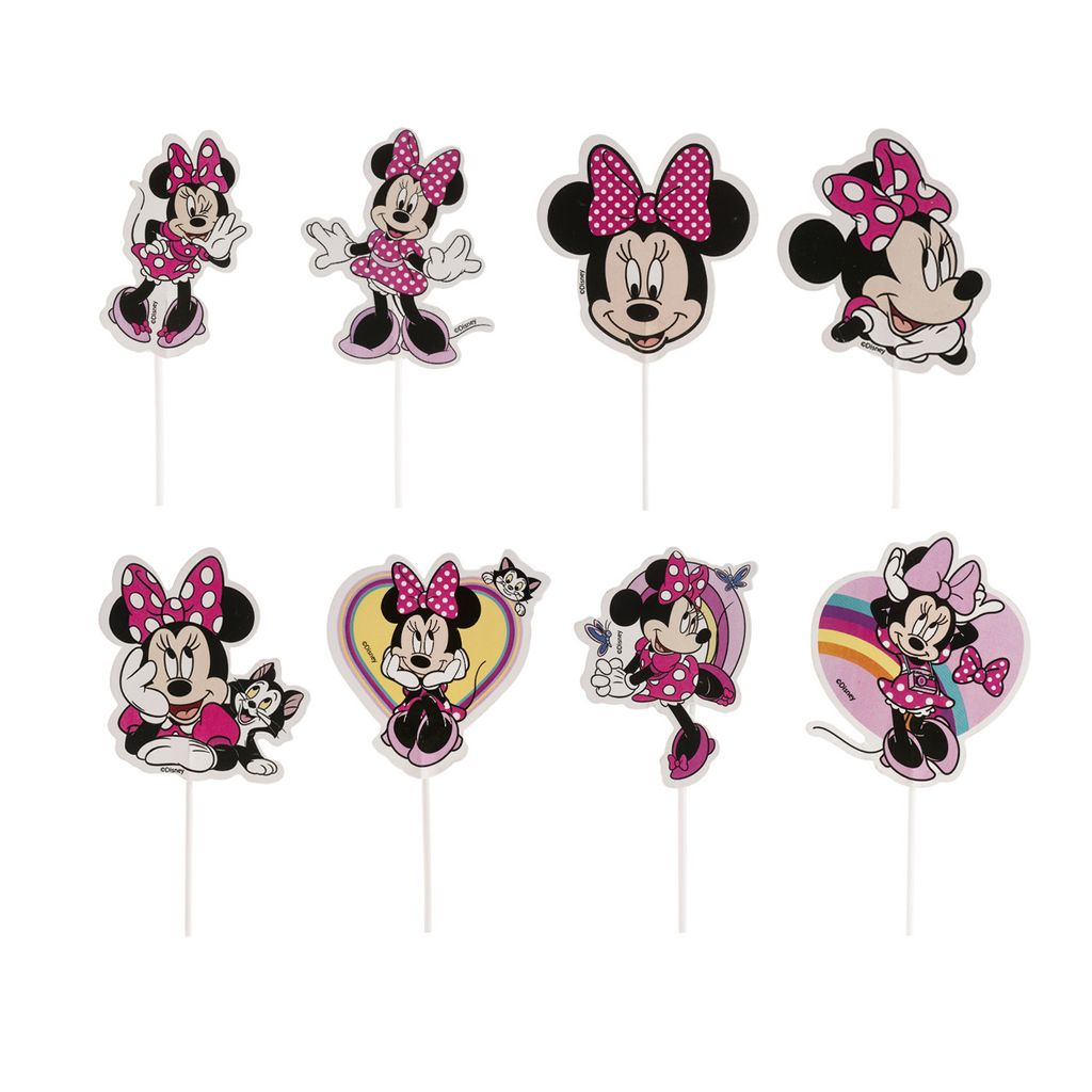 dekora - Cupcake- Und Torten-Deko-Set Minnie Mouse - 16 Disney Topper