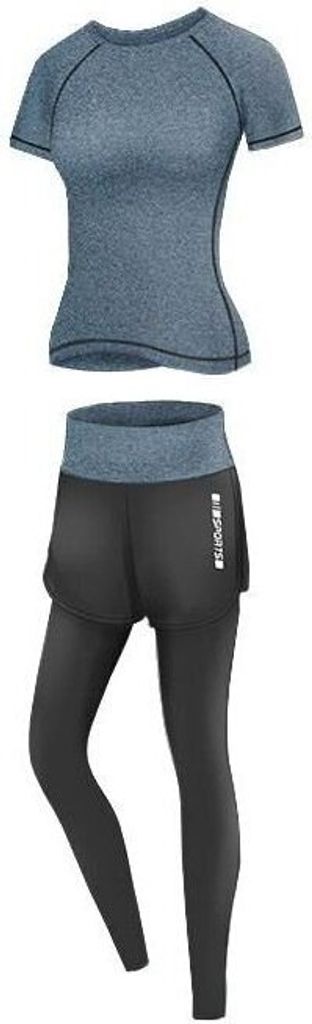Läufer Long 2W Fitness-Set haze, XL