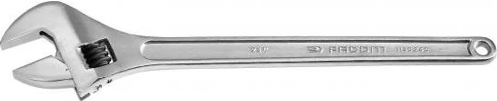 Grande clé à molette réglable chromée 62mm pour outillage professionnel - 2