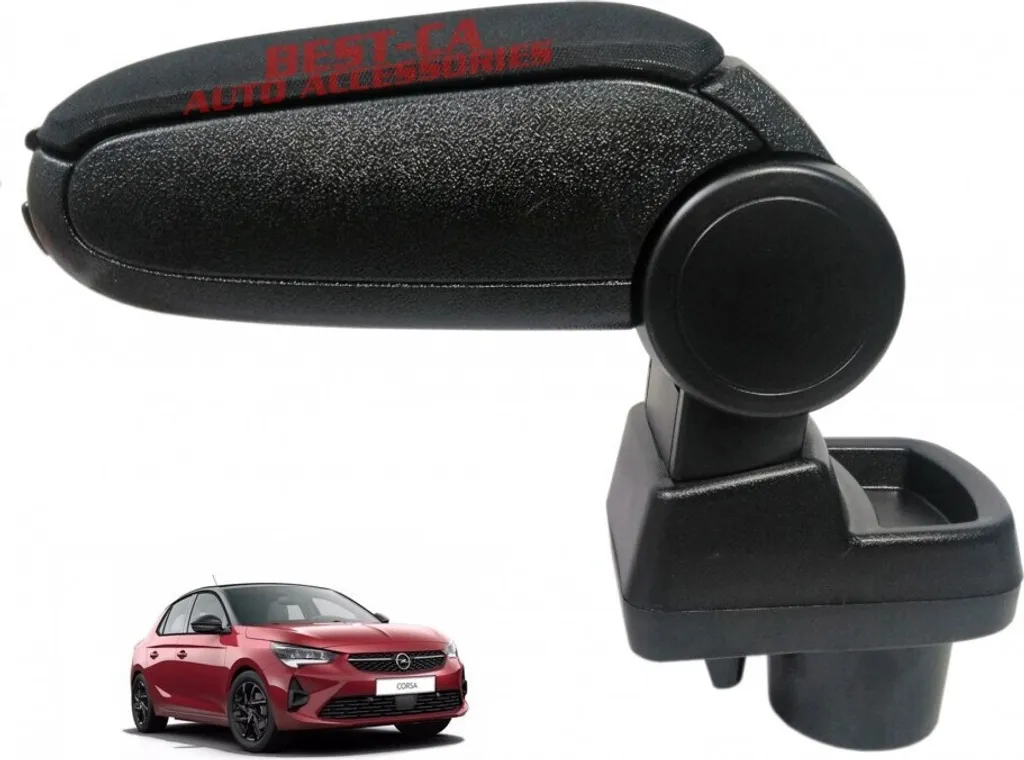 Comfort Bracciolo Opel Corsa F 2019+ | Tessuto Nero Elegante Clappable