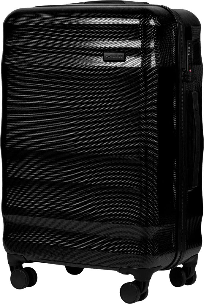 WINGS VULTURE 24" Trolley Koffer Mittel - Schwarz, TSA, Polycarbonat