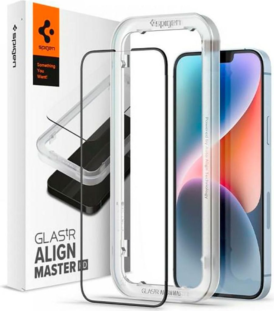 Spigen Glas.tR AlignMaster, compatible con Apple iPhone 13 Imagen del producto 