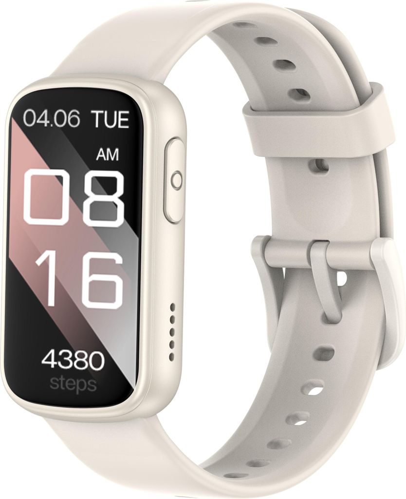 INF Smartwatch mit Herzfrequenzmessung, Schlafüberwachung und Schrittzähler Beige
