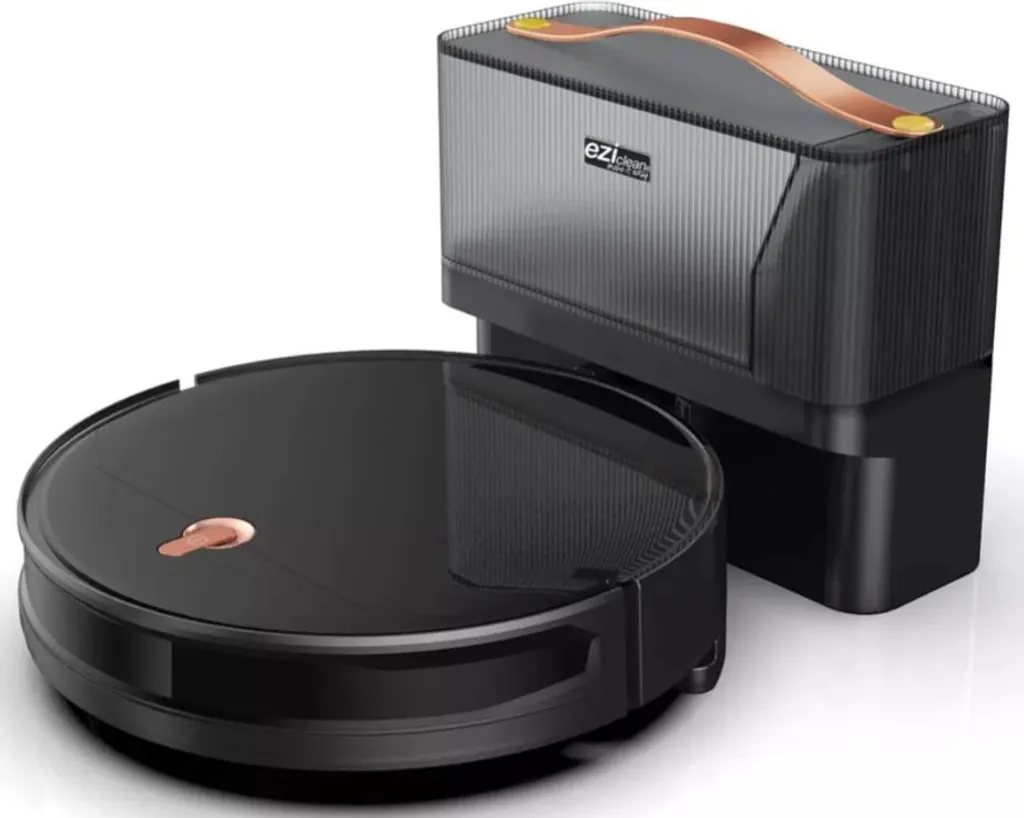 Robot aspirateur laveur autonome connecté pour carrelage et parquet