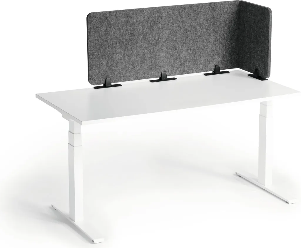 Panneau de séparation de bureau Gris 160cm Durable EFFECT Style Moderne - 10