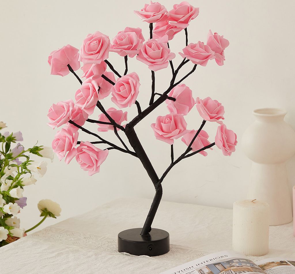 LED Rosenbaum Lampe Deko