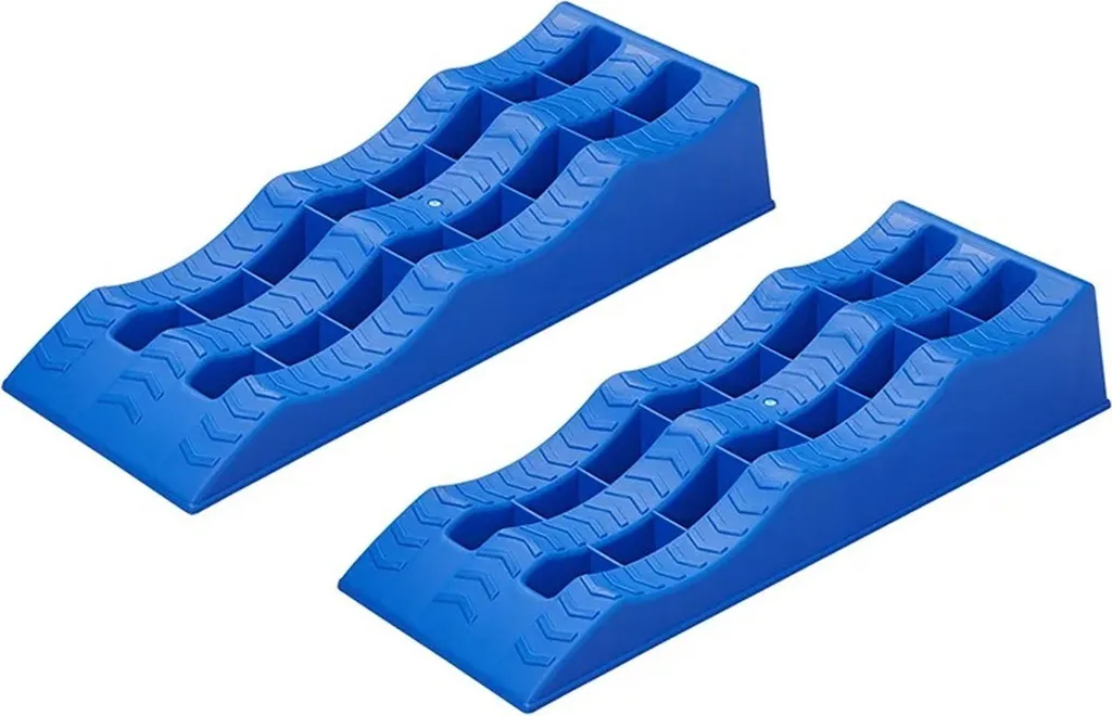 Niveleur bleu lot de 2 pièces pour camping-car et caravane robuste