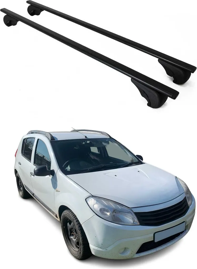 Portapacchi Portapacchi per Dacia Sandero 2008-2012 Portapacchi base metallo nero - 10