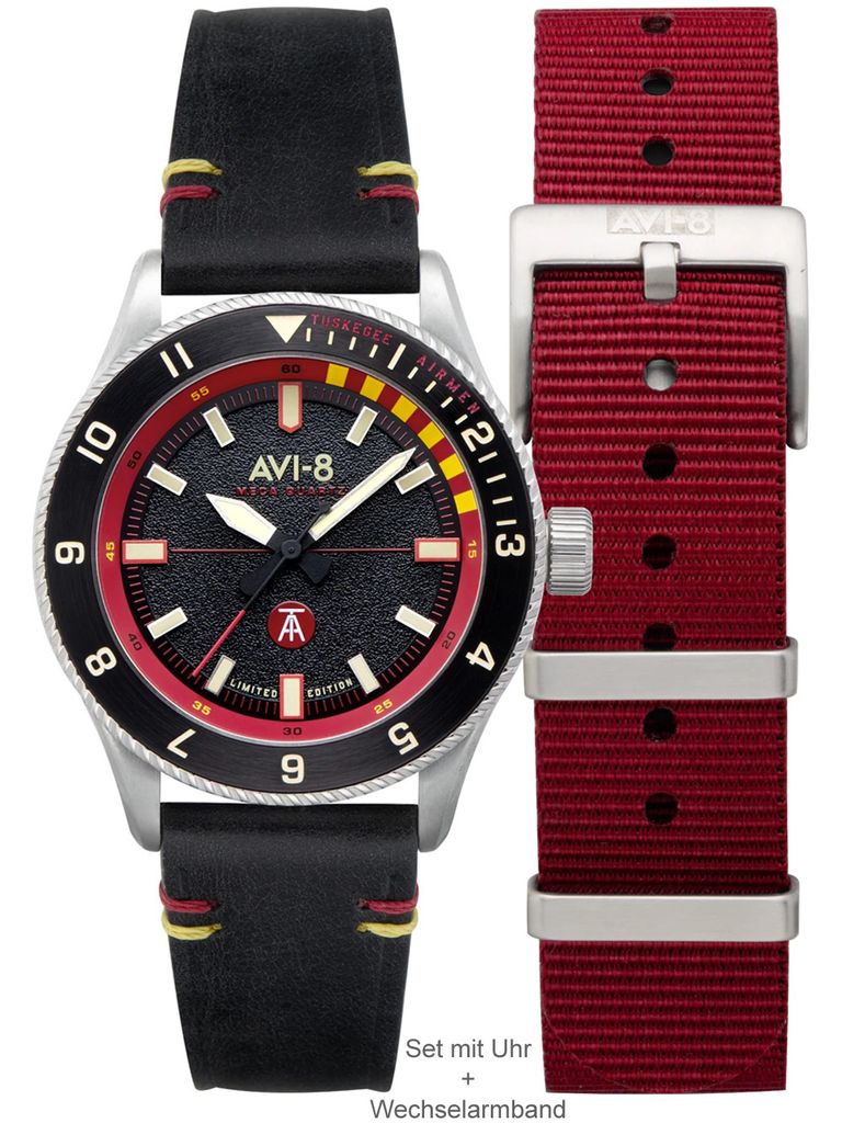 AVI-8 AV-4103-01 Tuskegee Airmen Limited Edition Herrenuhr
