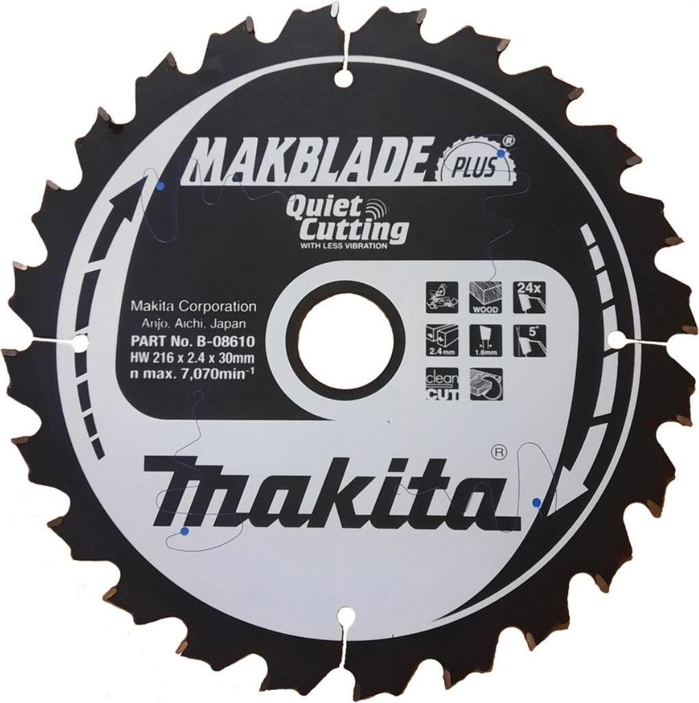 Makita Kreissägeblatt, MAKBLADE PLUS 216 x 30 mm - 24 Zähne