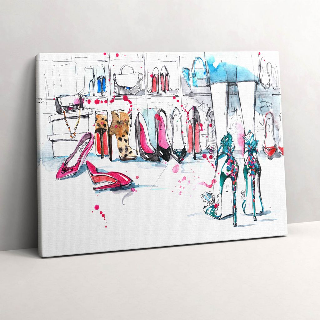 Element der Weiblichkeit – Leinwandbild Wandbild – 80x60 cm – Leinwandbilder – Wandbilder – Schlafzimmer – Flur