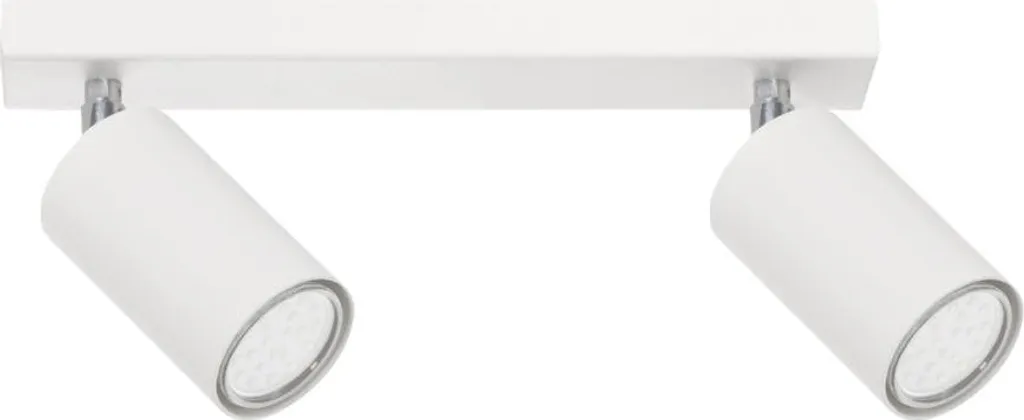 Lampadario Moderno Tuba 2 Nero 2 Luci GU10 - Design Minimal per Interni