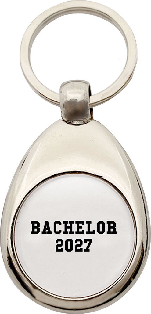 Huuraa Schlüsselanhänger Bachelor 2027 Abschluss Geschenk Metall Einkaufswagenchip Bachelor 2027 Geschenkidee