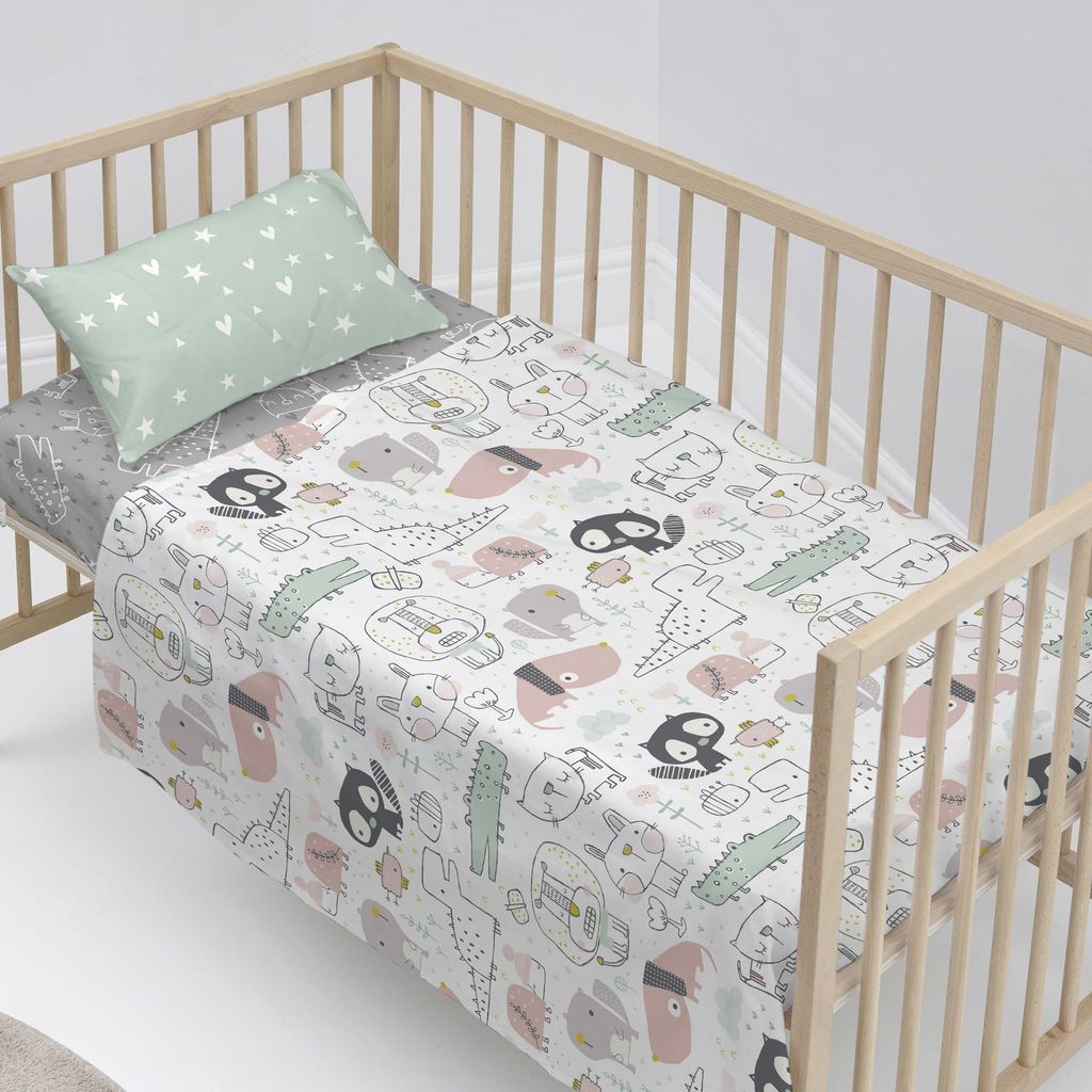 Best buddies Oberlaken set kinderbett 2 teiliges 120x180 cm (Kinderbett) 100% Baumwolle Hergestellt in Europa