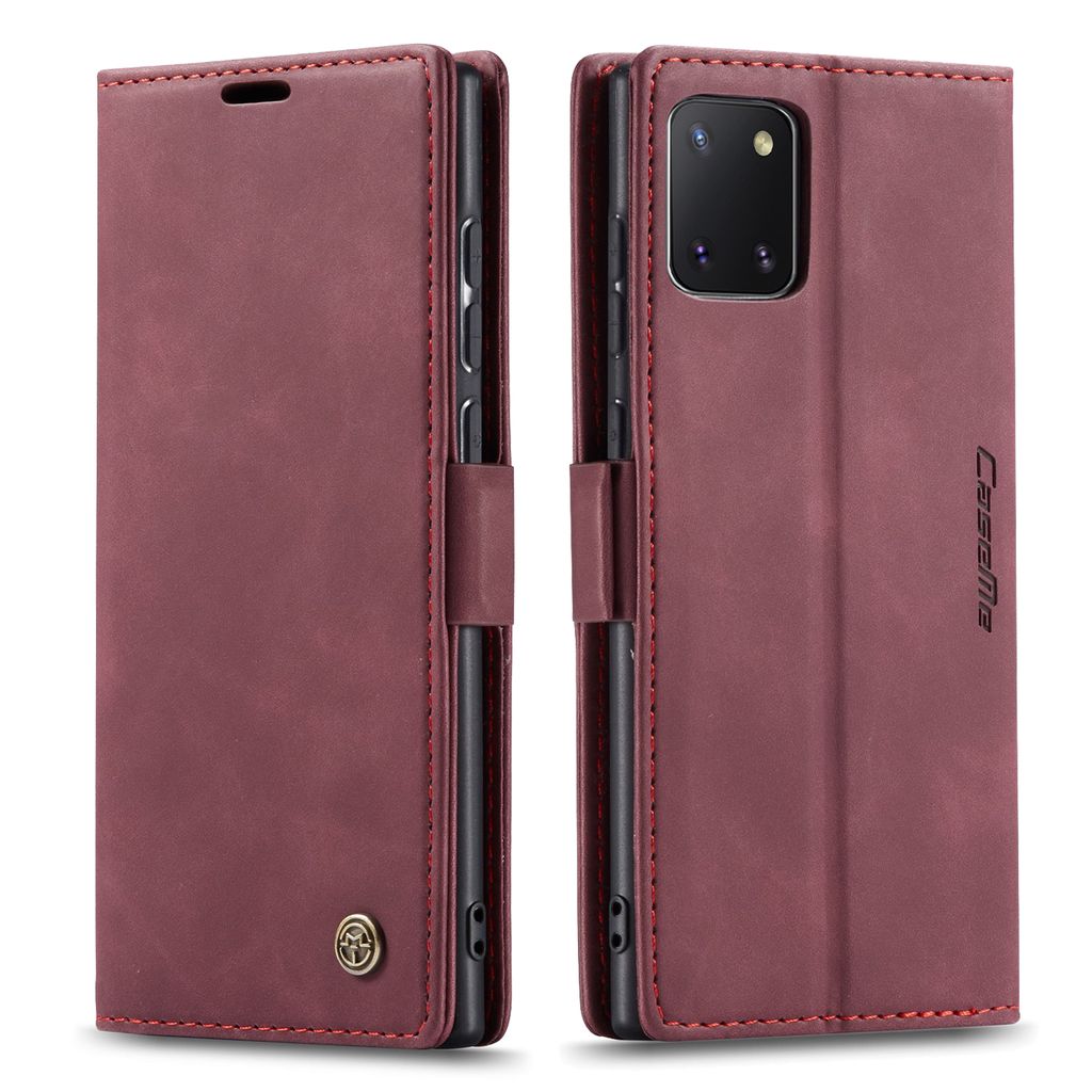 Galaxy Note 10 Lite Hülle, Retro Kunstledertasche, Produktbild 