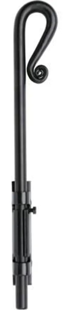 Verrou de sûreté renforcé pour portail et porte de garage 16x400mm Noir
