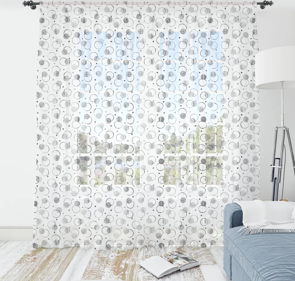 Telo Parete 274x274 Moderno ABAKUHAUS Grigio Blu Design Astratto