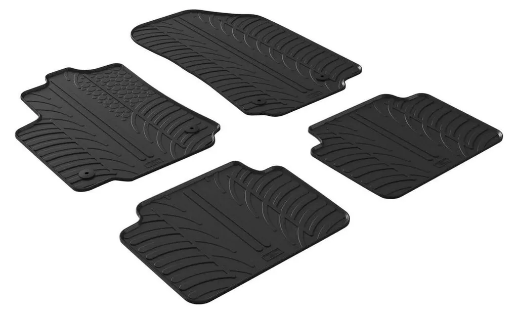 Tapis de sol caoutchouc pour Citroen C3 Aircross - Idéal temps de pluie