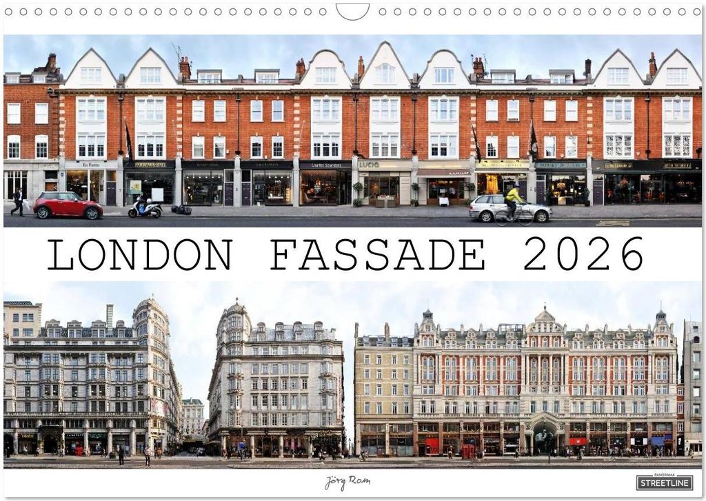 London Fassade 2026 (Wandkalender 2026 DIN A3 quer), CALVENDO Monatskalender