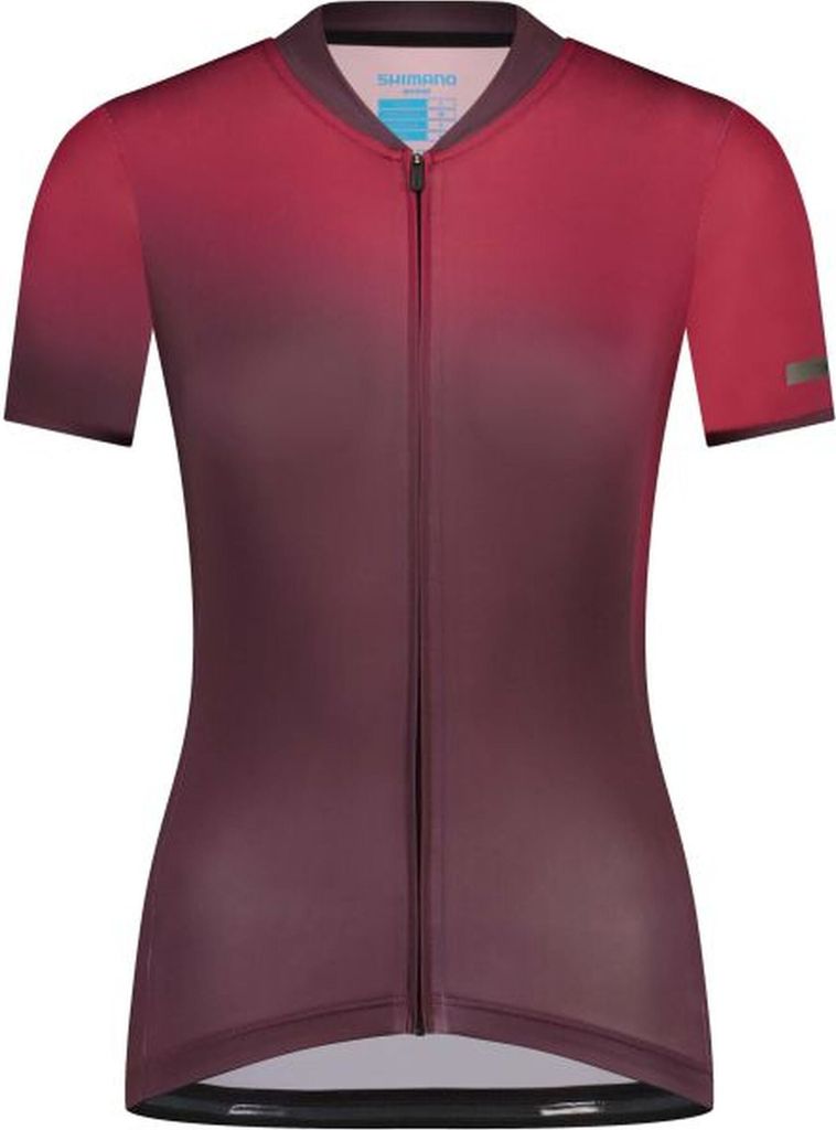Shimano Woman's EVOLVE Avventura Short Sleeves Jersey, Matte Pink