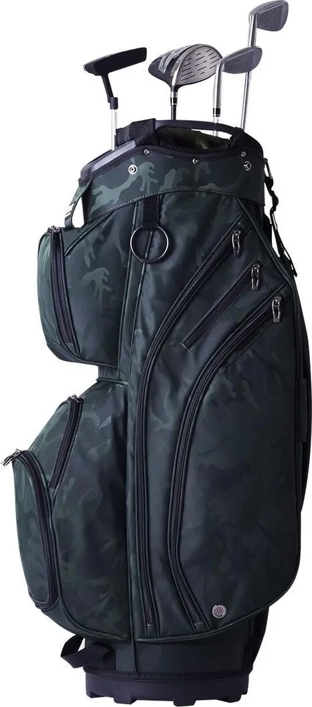 Sac de golf 36 pouces vert armée avec 14 compartiments individuels