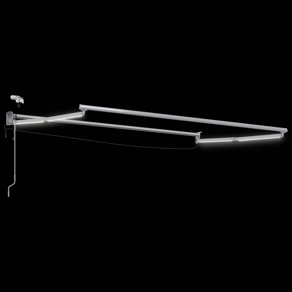 vidaXL Elektrisches Markisenrahmen Weiß 3 x 2 m Aluminium