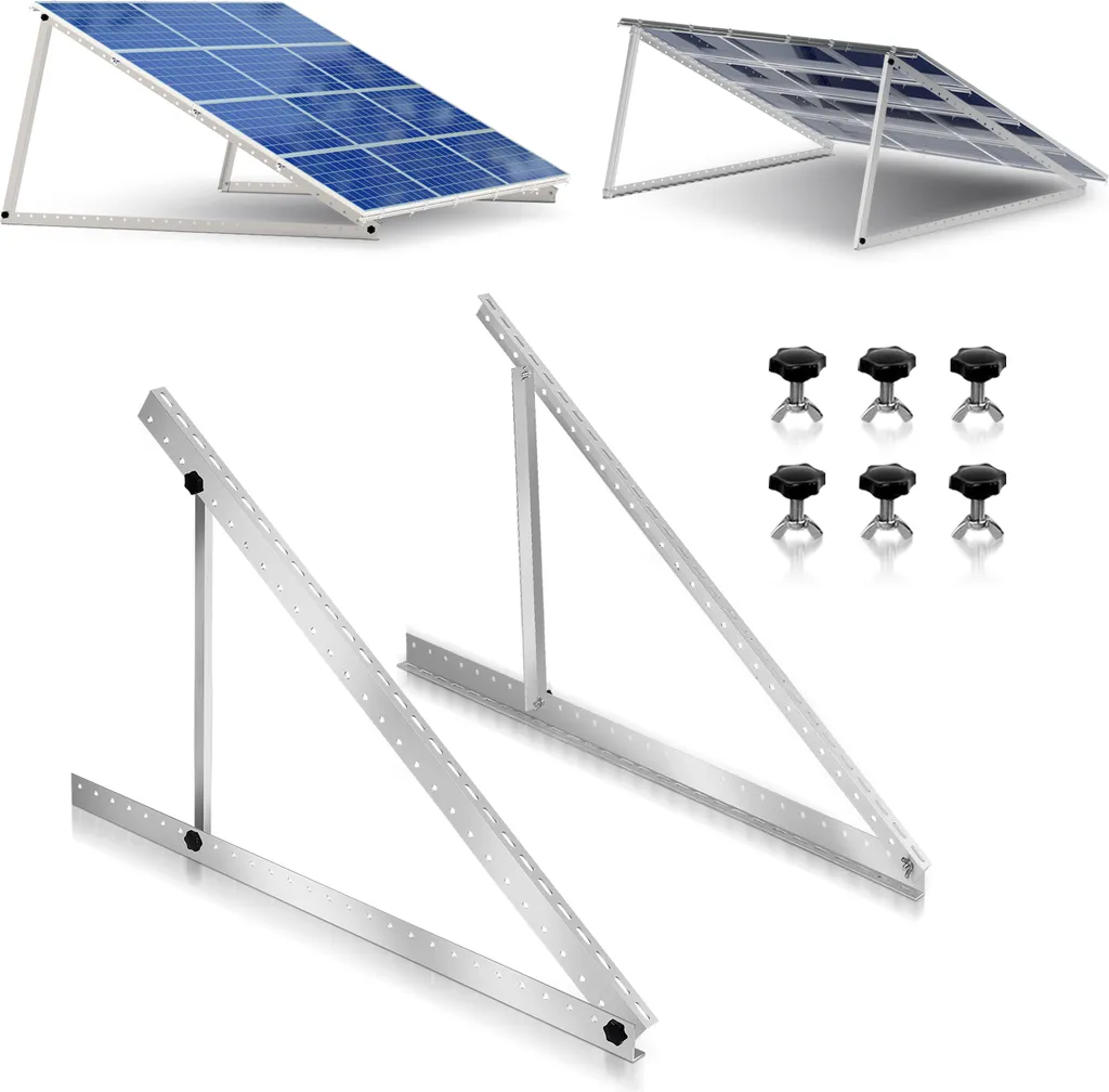 Staffa Pannello Solare Camper 104cm Regolabile - Kit Fiqops Universale