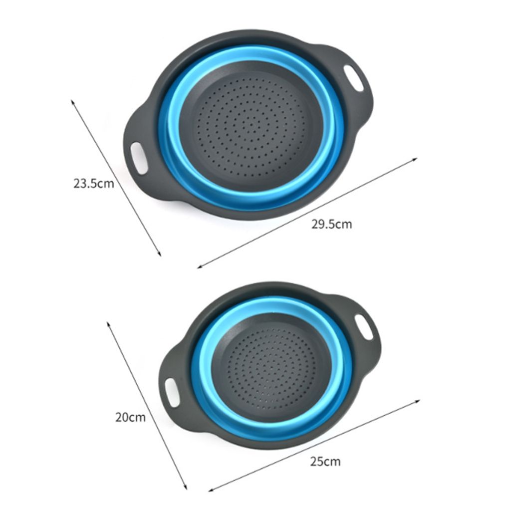 4 Faltbare Küchensiebe Aus Lebensmittelechtem Kunststoff - Praktisch Für Nudeln, Gemüse & Obst