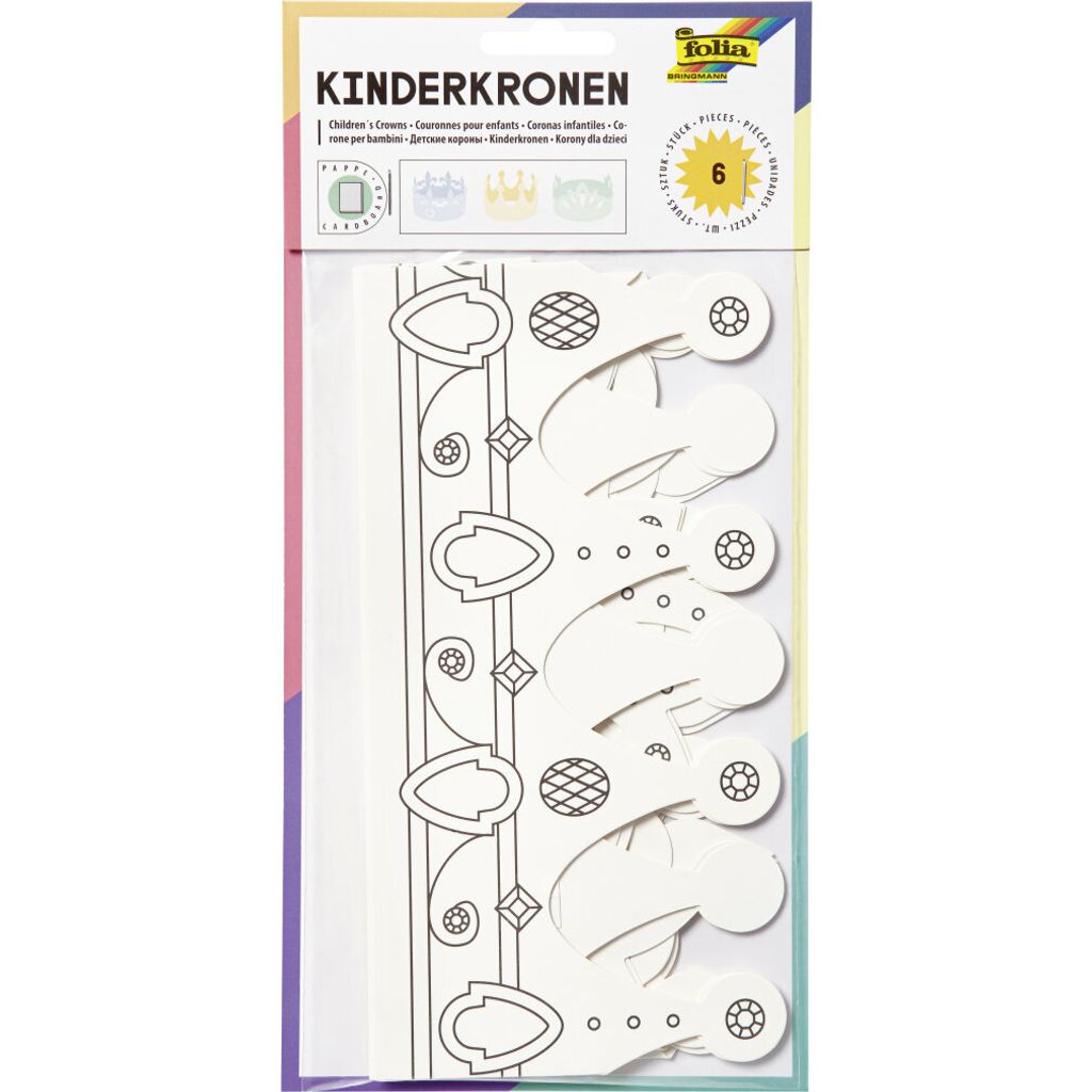 Folia Paper - Kinderkronen 3 Designs Produktbild 