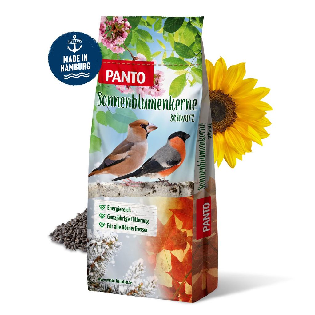 PANTO Sonnenblumenkerne schwarz 20kg - Wildvogelfutter, Streufutter