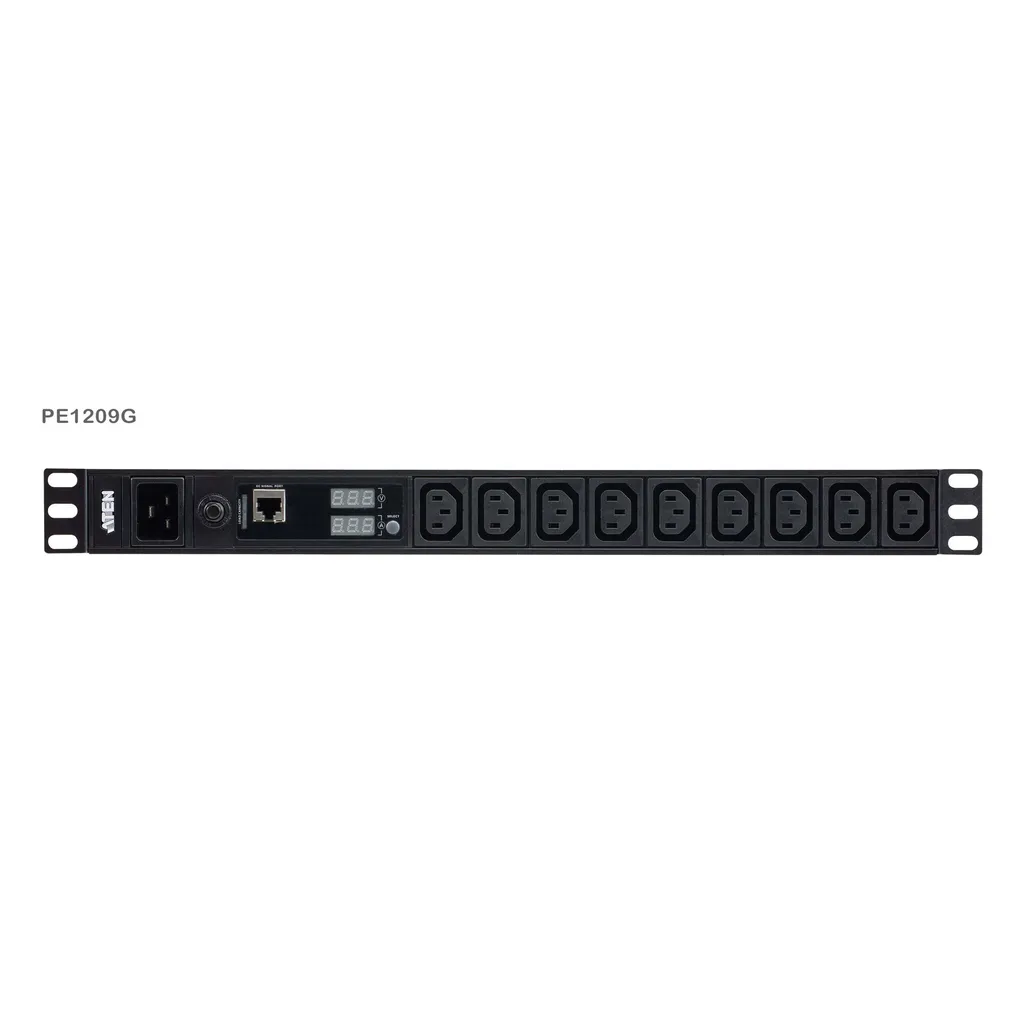 ATEN PE1209G PDU de base avec mesure - Bandeau de prises 1U pour UPS
