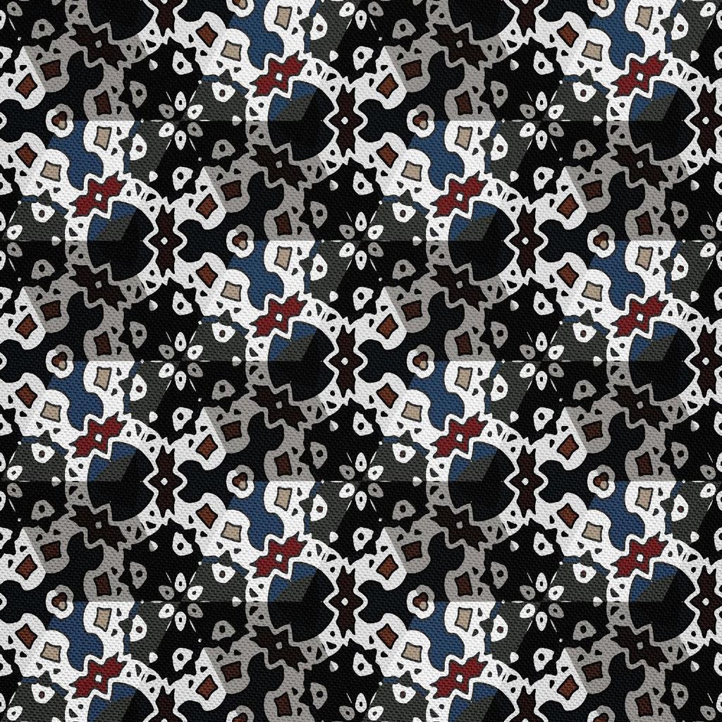 OUTDOOR DEKOSTOFFE OXFORD - Motiv Geometrische Verzierung 4
