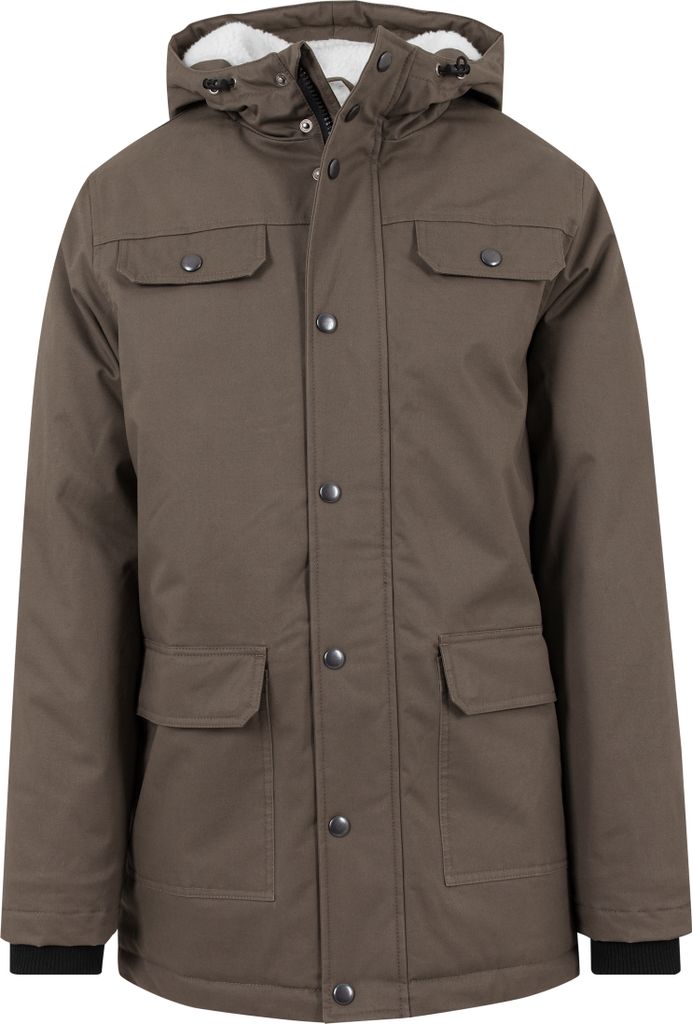 Urban Classics - HEAVY Baumwolle PARKA oliv - S