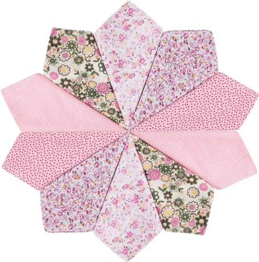 Mouchoirs en coton rose 36 cm avec finitions soignées ultra doux
