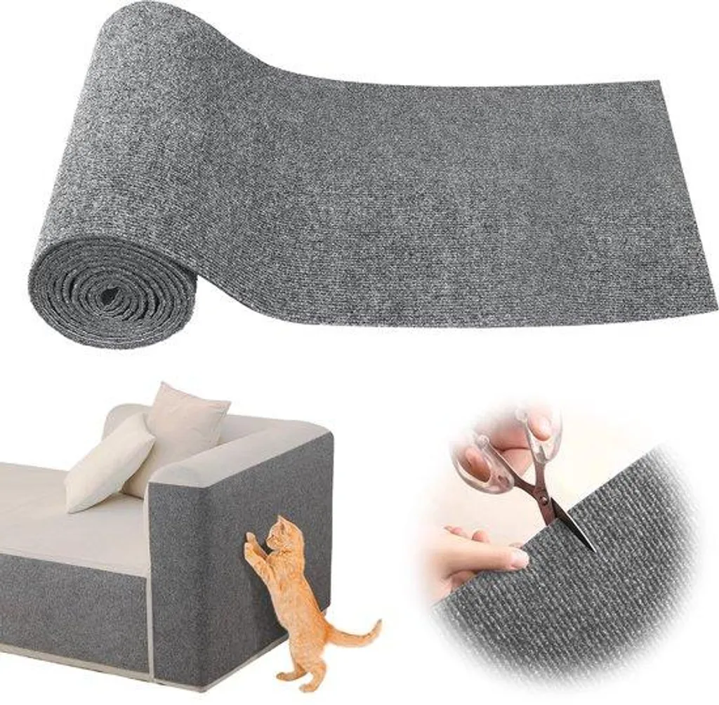 Tapis de Protection Chat 200x30 cm - Adhésif Puissant et Découpable M