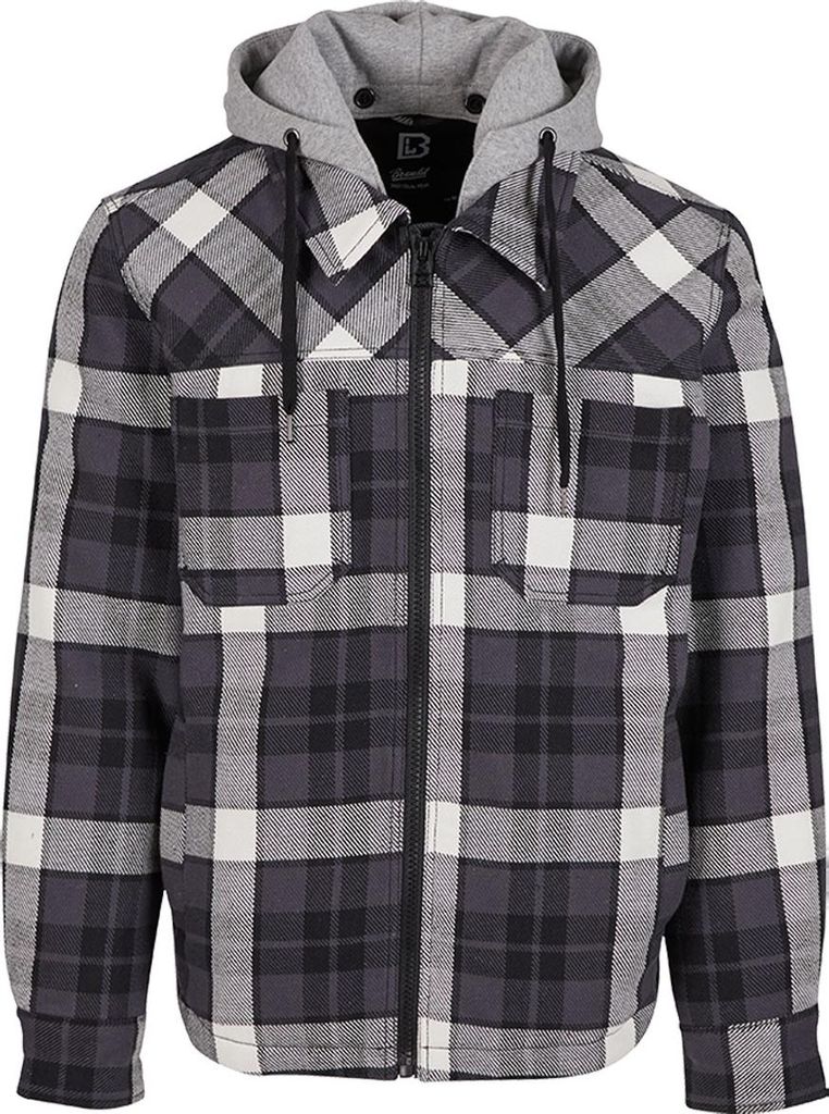 Brandit Übergangsjacke Herren Heavy Twill Jacket schwarz/weiß S