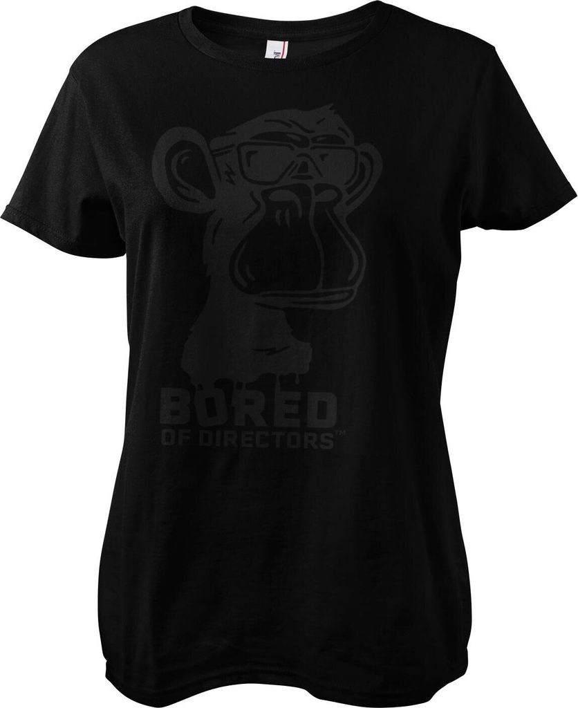 BOD Logo Black On Black Girly Tee - Small - Black