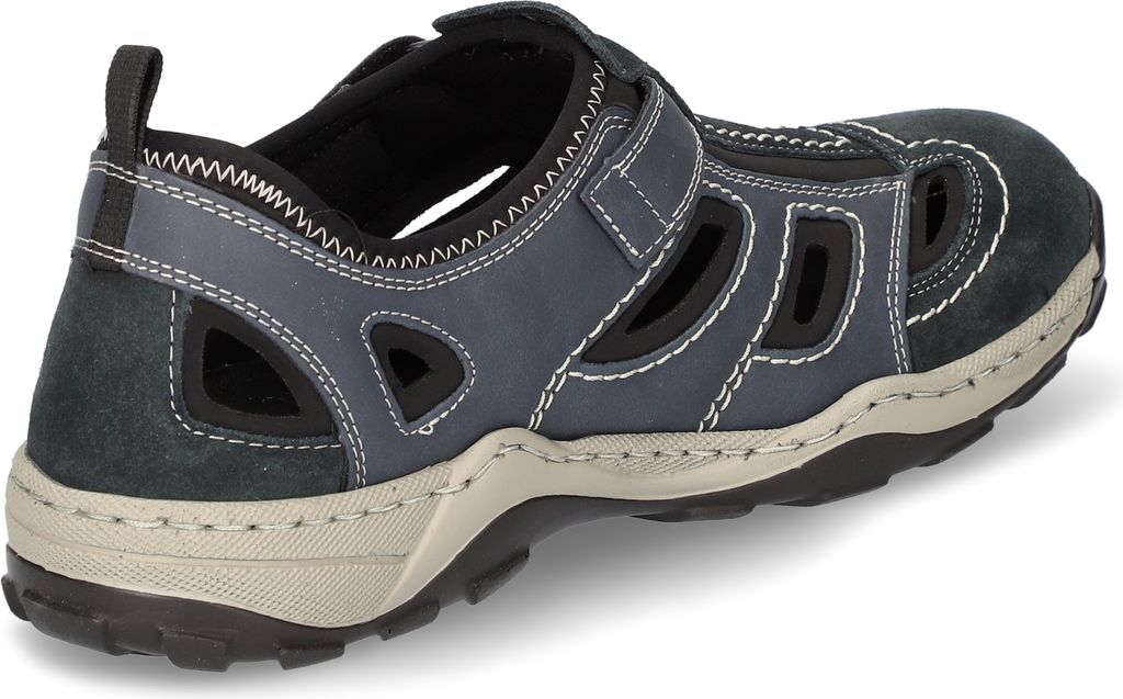 Rieker Herren Klett Halbschuh durchbrochen dunkelblau 44 Produktbild 29
