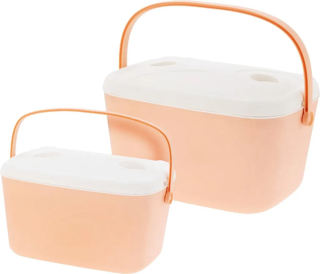 Set de 2 Photophores Extérieurs POLAR Rose poudré en Acier et Verre