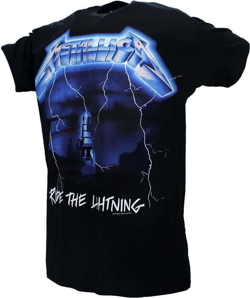 Metallica Ride The Lightning Tracklist T-Shirt – Offizielles Merchandise | Popmerch.com - XXL