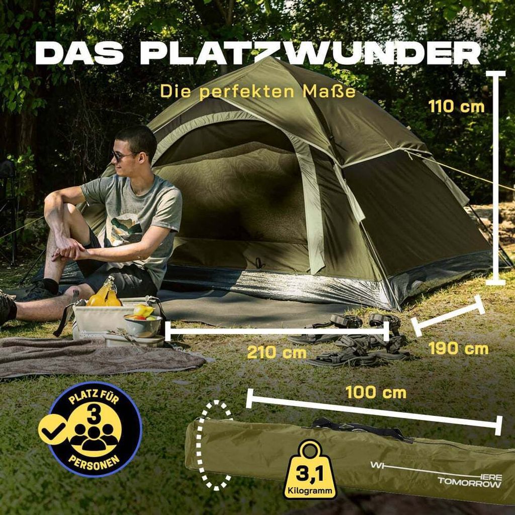 Where Tomorrow Lumaland Camping Zelt Leichtes Pop Up Produktbild 2