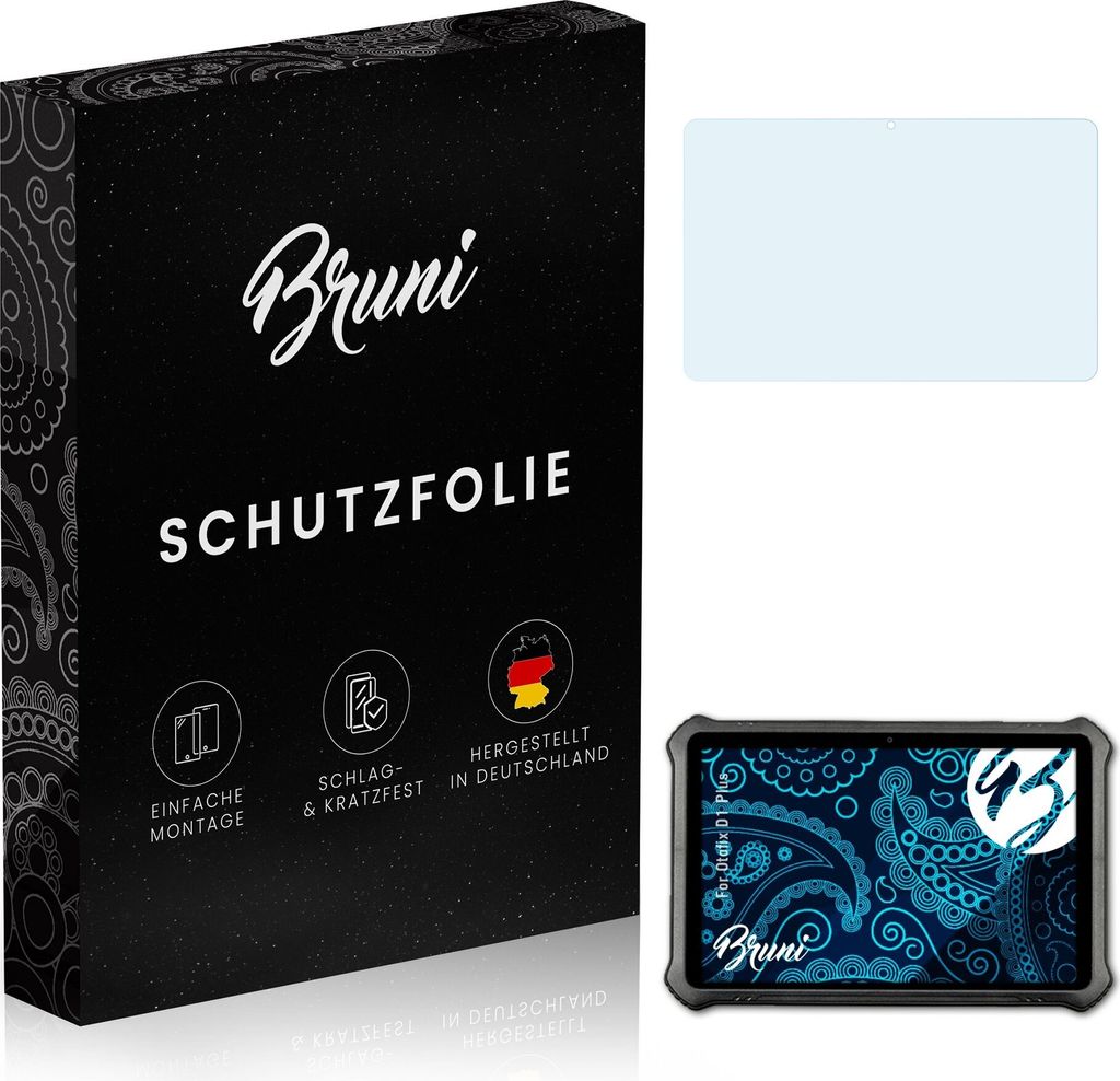 Bruni Basics-Clear 2x Schutzfolie kompatibel mit Otofix D1 Plus Folie