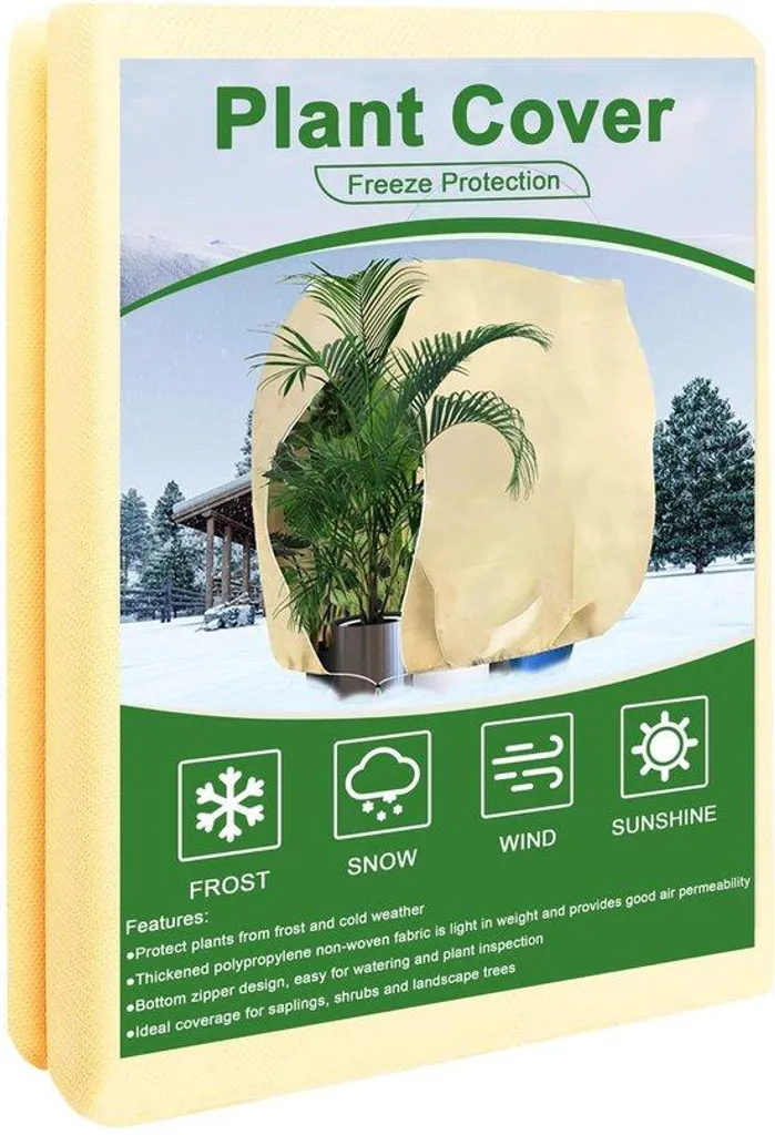 Voile de protection hivernale pour palmiers et oliviers en pot 120x180cm